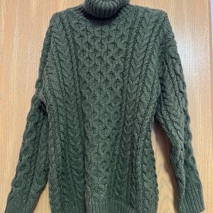 Cable Knit Turtleneck Sweater